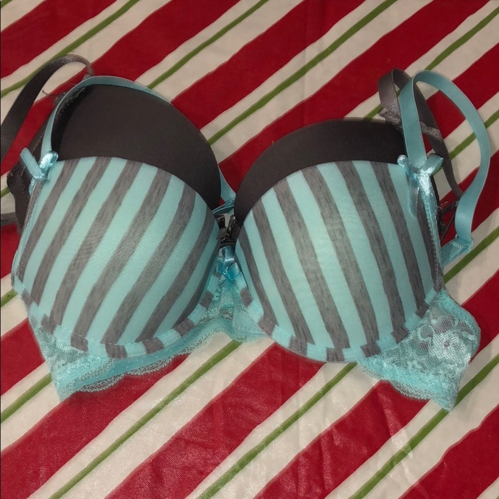 Baby blue & grey push-up bras $10 for 2